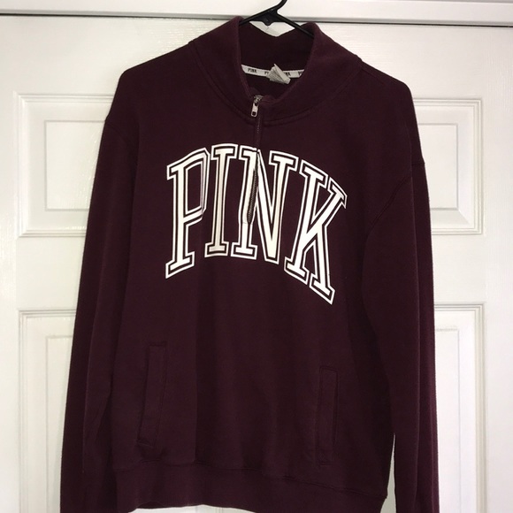 PINK quarter zip - Picture 1 of 3